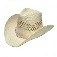 Straw Cowboy Hats – 12 PCS Toyo Straw - Natural - HT-8178NT